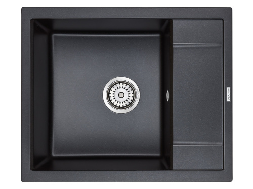 Кухонная мойка Paulmark FLUGEN 50-600 PM216050-BLM 60х50 цвет черный